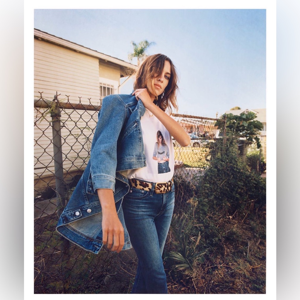 Nwt - Alexa Chung X Ag Adriano Goldschmied - “Hitt” Denim Jacket - Sz S